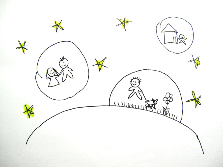 Life in space apparently = life in pod-like bubbles.